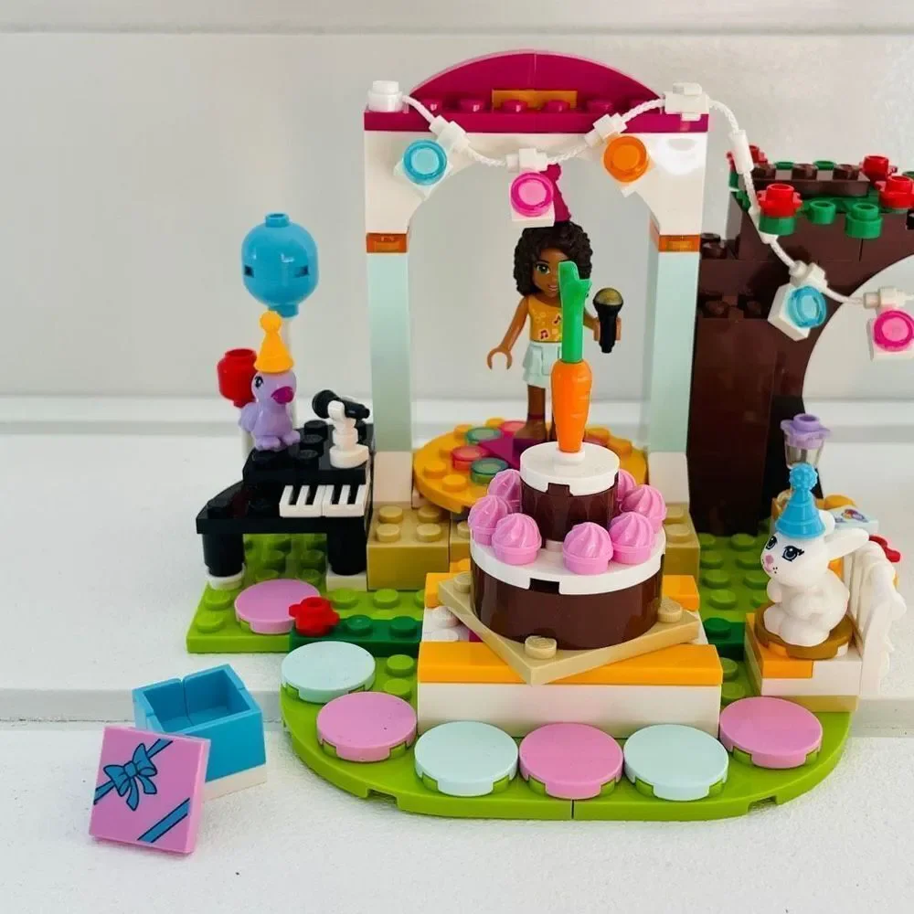 LEGO Friends Birthday Party Set 41110 100% Complete With Minifigures & Manual